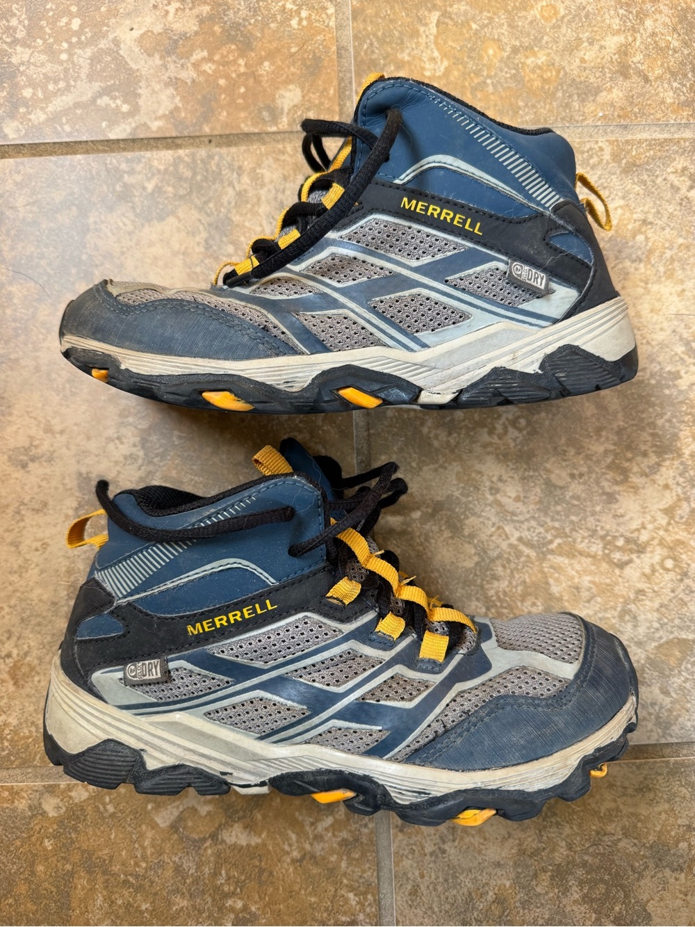 Boys Merrell hiking boots